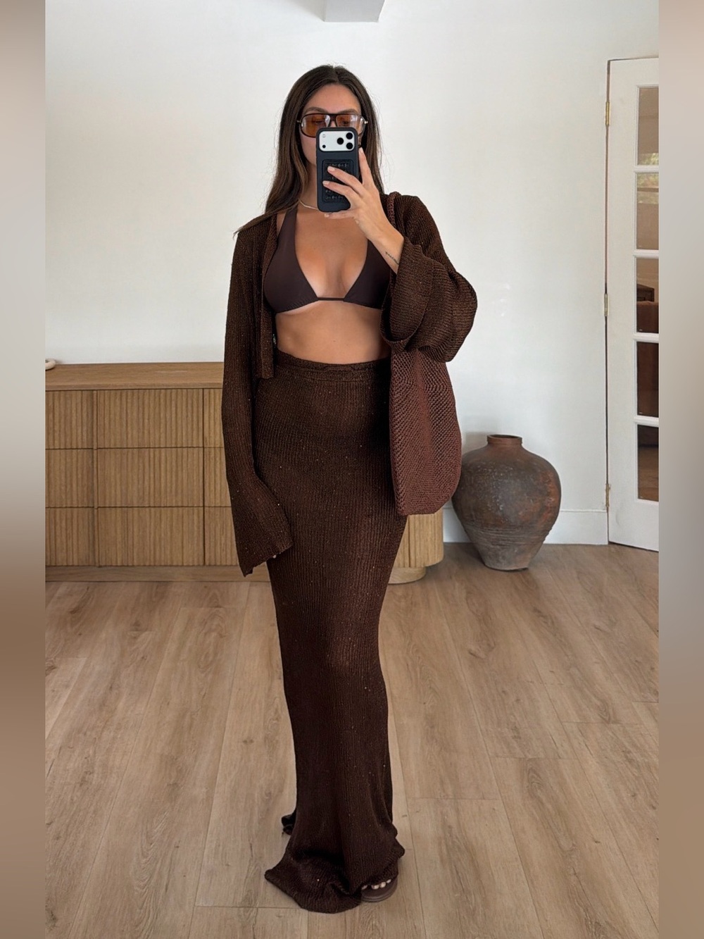 Bananhot Knit Maxi Skirt and top -